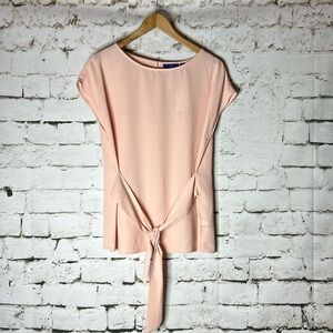 Women’s pastel peach cap sleeve blouse M NWT